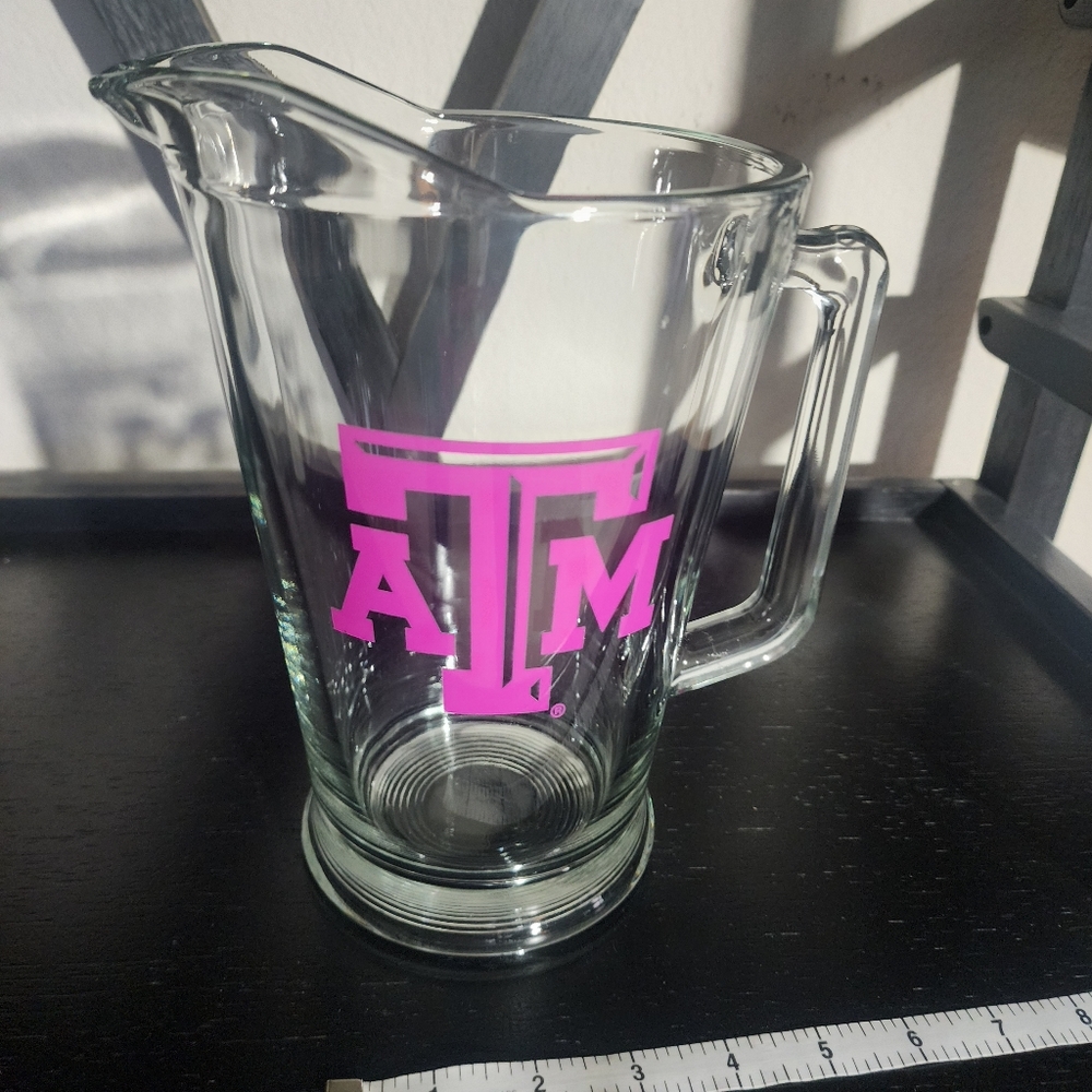 Texas a&m aggies glass beer mug